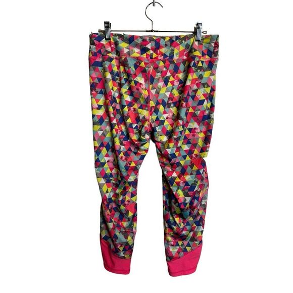 Avia Pink and Green Leggings size Large - Picture 2 of 5